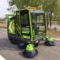 定制驾驶式电动扫地车 新能源电动扫路机 小型除尘喷雾扫路车