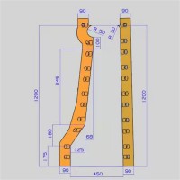 公路防撞墙带筋模板